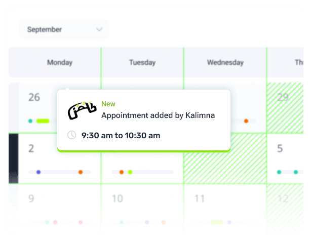 Kalimna AI automating appointment scheduling and CRM updates with Arabic voice recognition